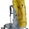 کوله پشتی 10+50 لیتری دیوتر مدل DEUTER LITE زرد چوبه ای