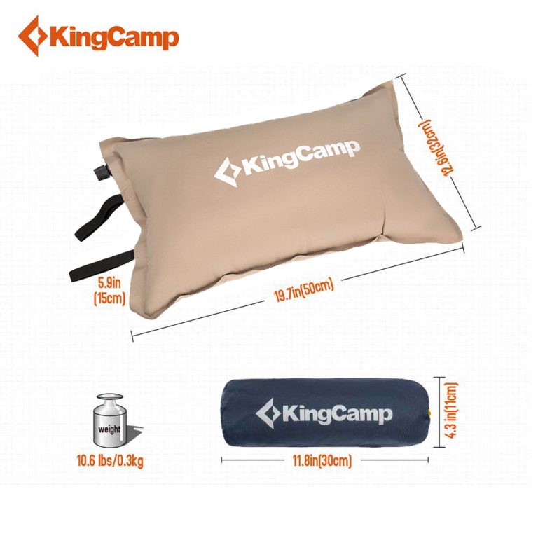 بالش سفری کینگ کمپ مدل KingCamp KM3567 خاکی