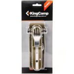 مجموعه چاقو قاشق و چنگال سفری کینگ کمپ مدل KingCamp Multifunction KA3643